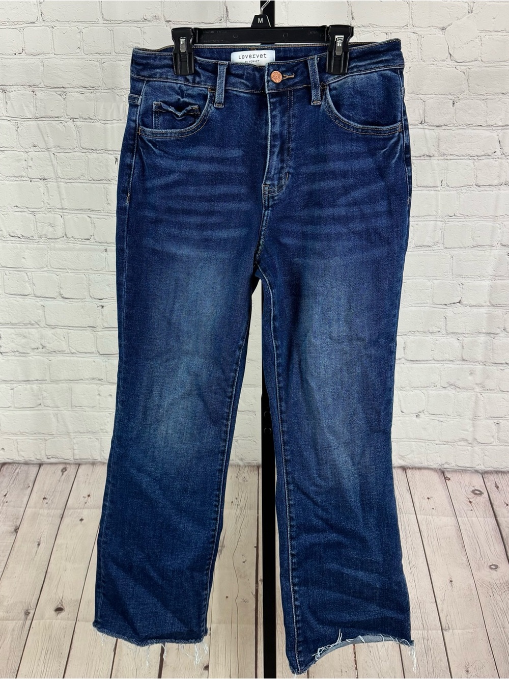 Lovervet By Vervet Regard High Rise Cropped Flare Jeans Size 30